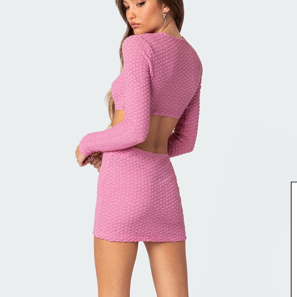 edikted Pink Cut-Out Mini Dress - Picture 3 of 5